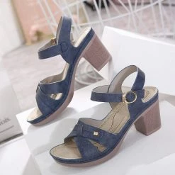 Nuheel® Womens Block Heel Sandals Ladies Summer Platforms Wedges Sandals Woman
