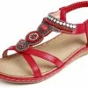 Nuheel® Womens Bohemian Summer Sandals Bead Style Beach Sandals Gladiator Sandals