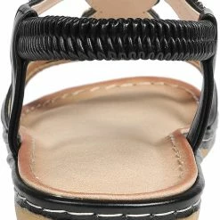 Nuheel® Womens Bohemian Summer Sandals Bead Style Beach Sandals Gladiator Sandals