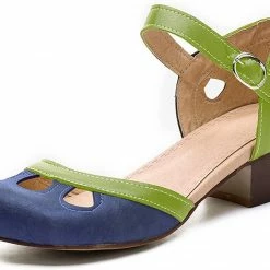 Nuheel® Women Leather Pumps Shoes Block Heel Mary Jane Pumps 51 Nuheel® Women Leather Pumps Shoes Block Heel Mary Jane Pumps