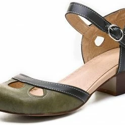 Nuheel® Women Leather Pumps Shoes Block Heel Mary Jane Pumps 65 Nuheel® Women Leather Pumps Shoes Block Heel Mary Jane Pumps