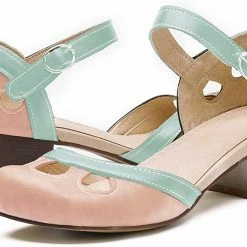 Nuheel® Women Leather Pumps Shoes Block Heel Mary Jane Pumps 45 Nuheel® Women Leather Pumps Shoes Block Heel Mary Jane Pumps