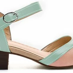 Nuheel® Women Leather Pumps Shoes Block Heel Mary Jane Pumps 48 Nuheel® Women Leather Pumps Shoes Block Heel Mary Jane Pumps