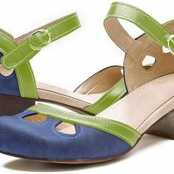 Nuheel® Women Leather Pumps Shoes Block Heel Mary Jane Pumps 52 Nuheel® Women Leather Pumps Shoes Block Heel Mary Jane Pumps