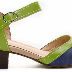 Nuheel® Women Leather Pumps Shoes Block Heel Mary Jane Pumps 55 Nuheel® Women Leather Pumps Shoes Block Heel Mary Jane Pumps