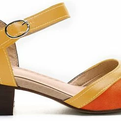 Nuheel® Women Leather Pumps Shoes Block Heel Mary Jane Pumps 62 Nuheel® Women Leather Pumps Shoes Block Heel Mary Jane Pumps