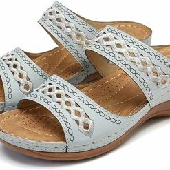Nuheel® Womens Wedges Sandals Summer Comfort Open Toe Casual Wedges Sandals
