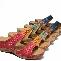 Nuheel® Womens Wedges Sandals Summer Comfort Open Toe Casual Wedges Sandals