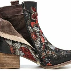 Nuheel® Womens Winter Boots Leather Ankle Boots Low Block Heel Comfort Boots 14 Nuheel® Womens Winter Boots Leather Ankle Boots Low Block Heel Comfort Boots