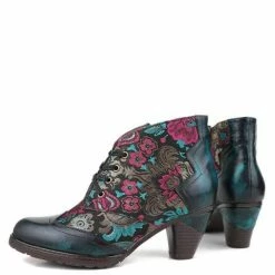 Nuheel® Nuheel Retro Bohemian Ethnic Style Ankle Boots Leather Handmade Short Boots 12 Nuheel® Nuheel Retro Bohemian Ethnic Style Ankle Boots Leather Handmade Short Boots