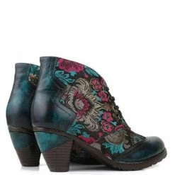Nuheel® Nuheel Retro Bohemian Ethnic Style Ankle Boots Leather Handmade Short Boots 13 Nuheel® Nuheel Retro Bohemian Ethnic Style Ankle Boots Leather Handmade Short Boots